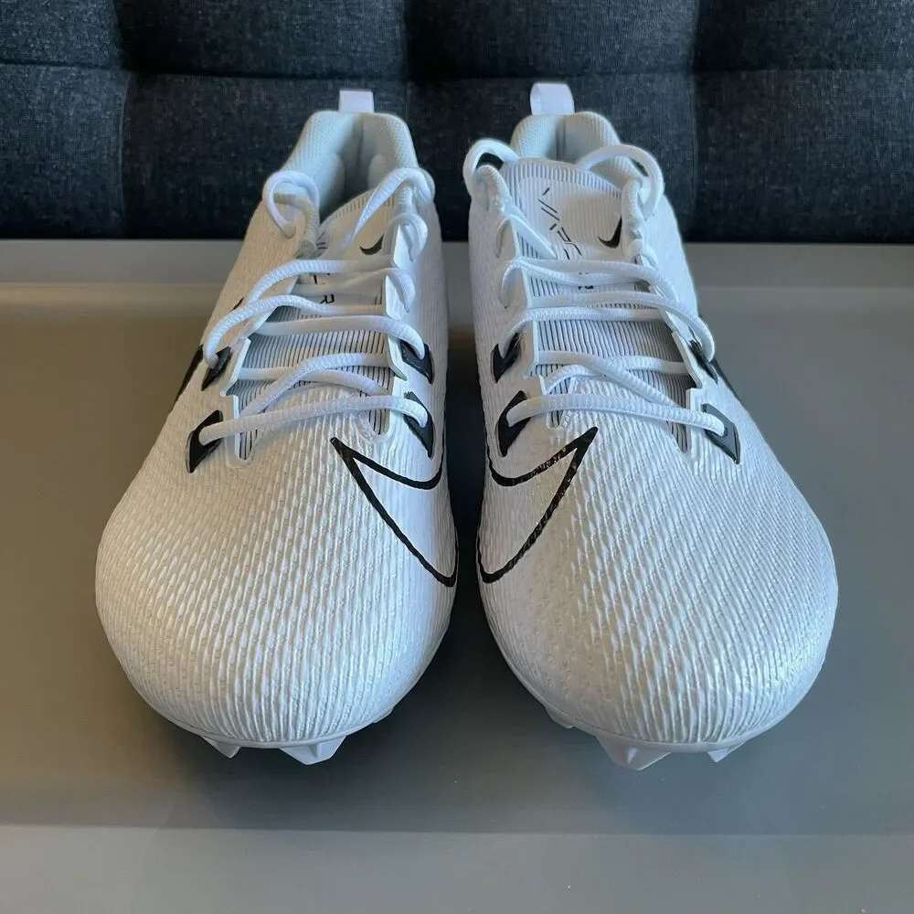 14 W Men - Nike Vapor Edge Speed 360 2 Carbon FF PE White Black Football Cleats